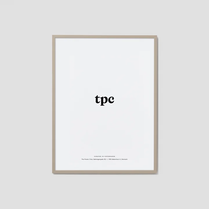 Fotolijst eiken beige, plexiglas voor The Poster Club