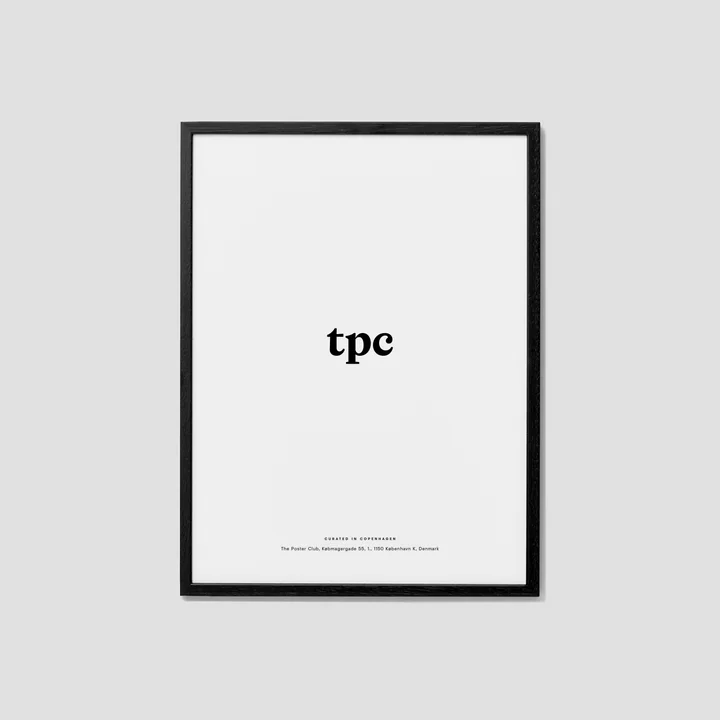 Fotolijst eiken zwart, plexiglas voor The Poster Club