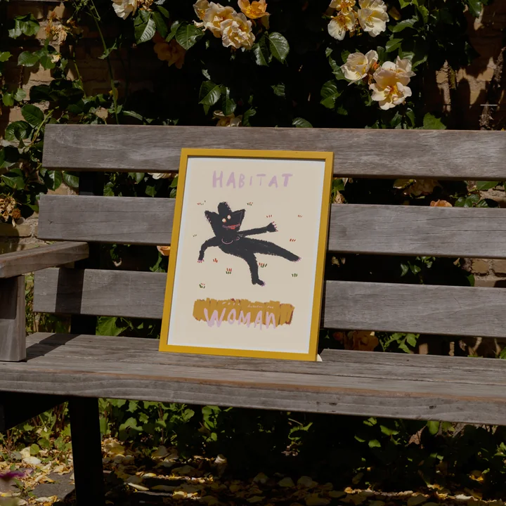 The Poster Club - Habitat van Het rode konijn