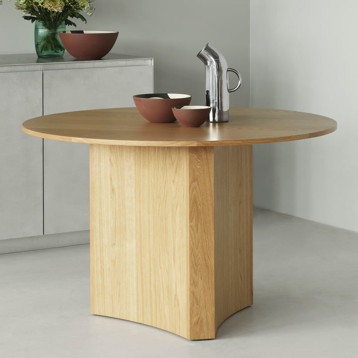 Bue Eettafel Ø 120 x H 75 cm, eiken van Normann Copenhagen