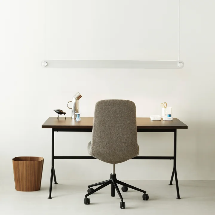 Dim Linear pendelarmatuur, geborsteld aluminium van Normann Copenhagen