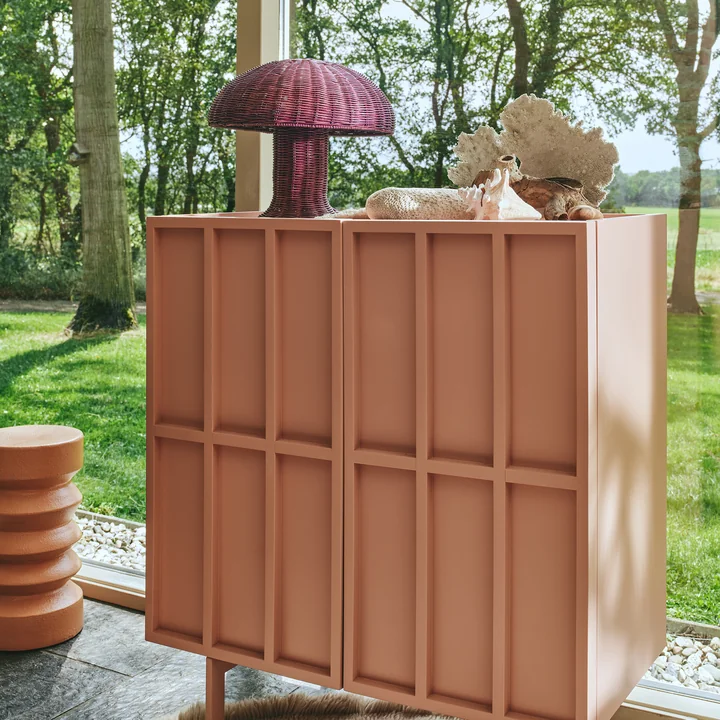 Rotan Tafellamp en Blokkast by HKliving