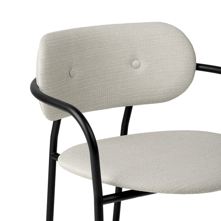 Gubi - Coco Lounge Chair Volledige bekleding, mat zwart / Eero Special (106)