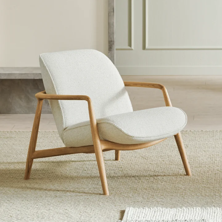 Bowie Fauteuil, geolied eikenhout van Bolia