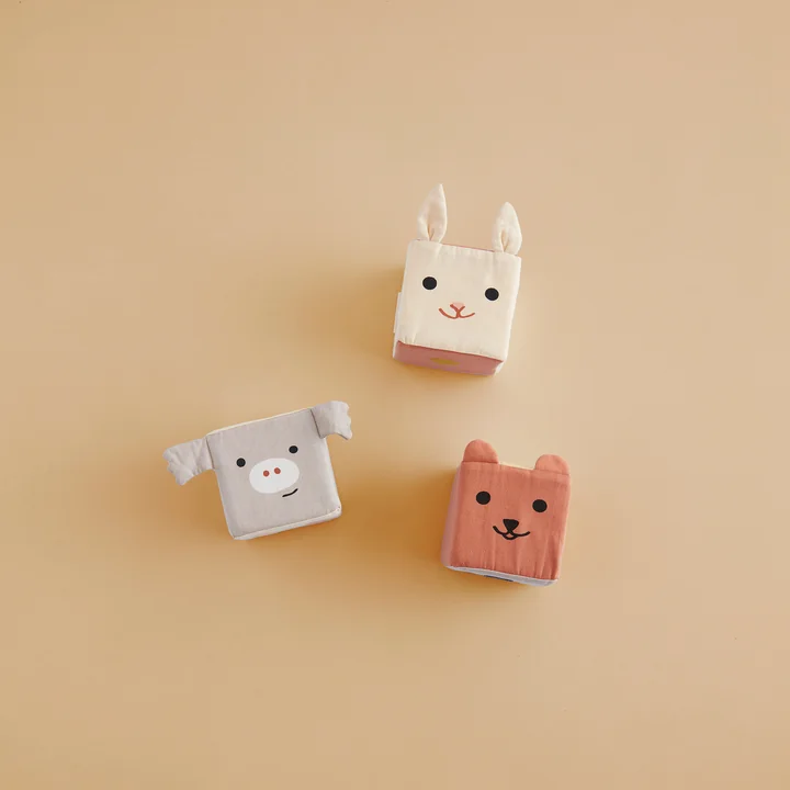 Edvin Stoffen kubus van Kids Concept