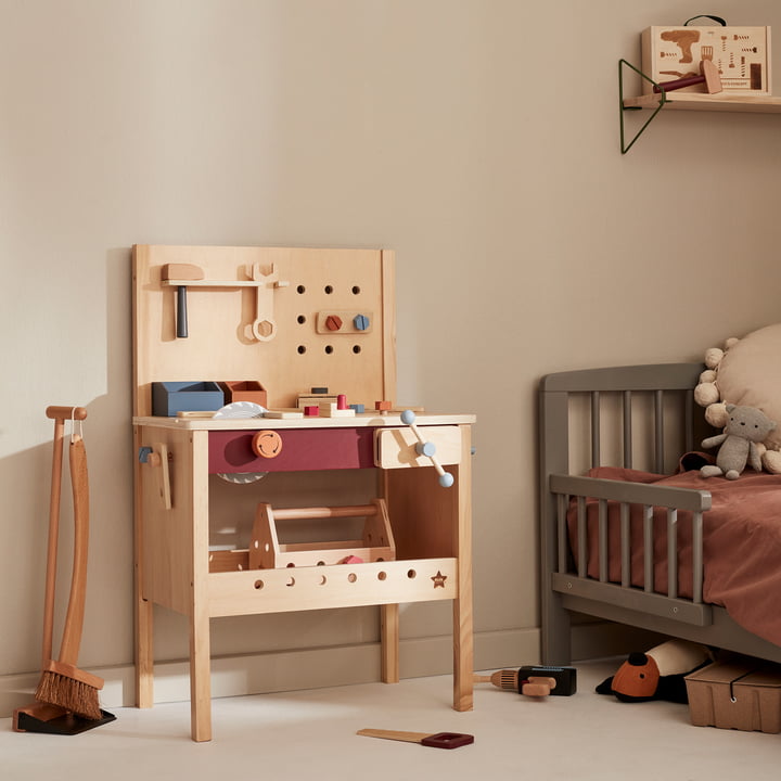 Kid's Hub Werkbank met accessoires van Kids Concept