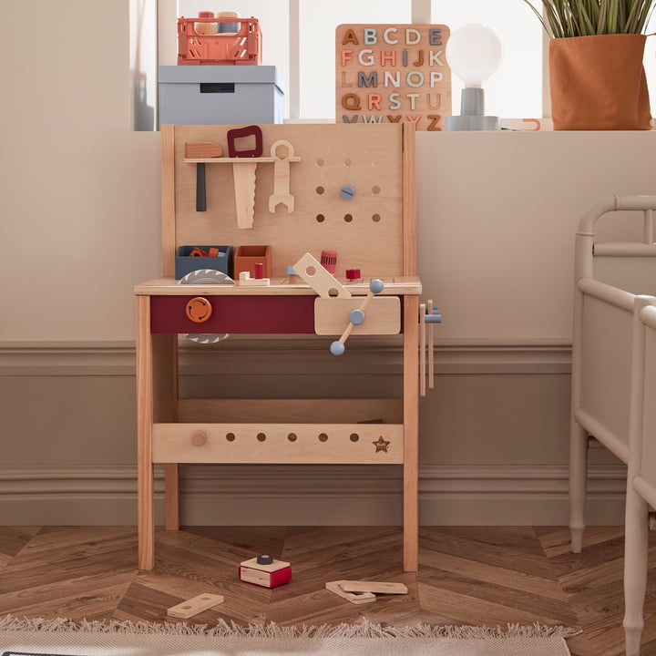 Kid's Hub Werkbank met accessoires van Kids Concept