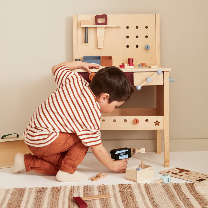 Kid's Hub Werkbank met accessoires van Kids Concept