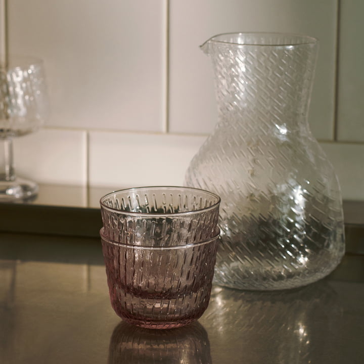 Syksy Glas, 220 ml, paars (set van 2) van Marimekko