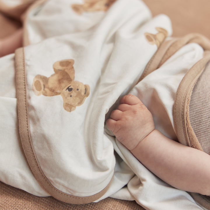 Wikkeldeken voor baby-autostoeltje, Teddybeer, veelkleurig by Jollein