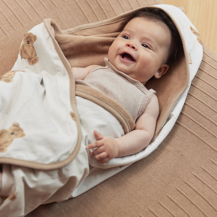 Wikkeldeken voor baby-autostoeltje, Teddybeer, veelkleurig by Jollein