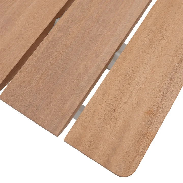 Muuto - 70/70 Tuintafel, 225 x 90 cm, Sapelli / grijs RAL 7044