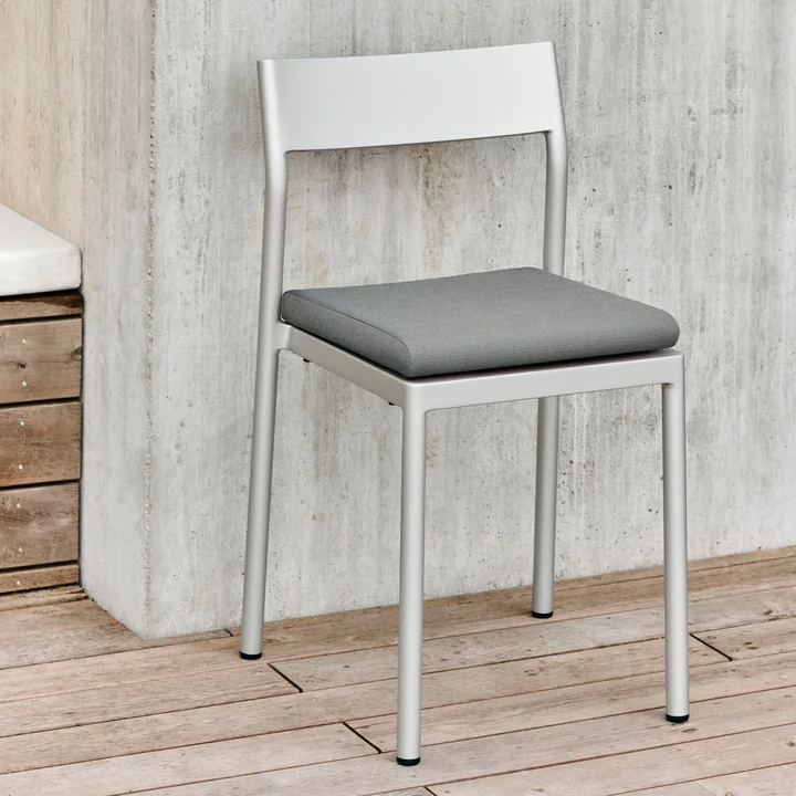 Type Stoel, zilvergrijs met zitkussen van HAY