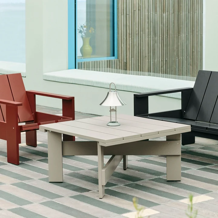 HAY Crate - Bijzettafel, L 75,5 cm, london fog