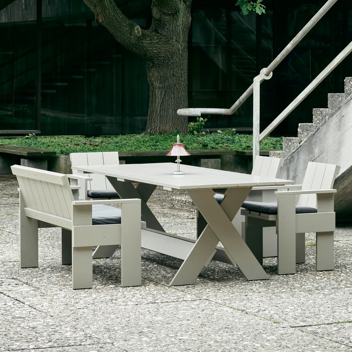 Crate Dining Table, londen mist van HAY