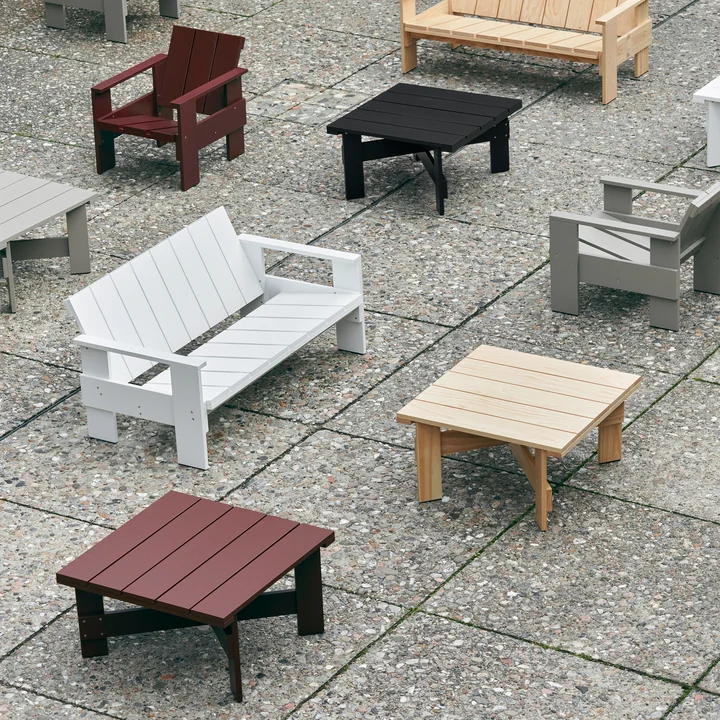 Crate Loungebank en bijzettafel van HAY