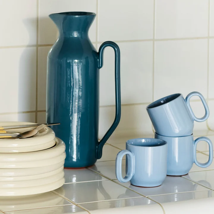 Barro Mok met handvat, lichtblauw van HAY