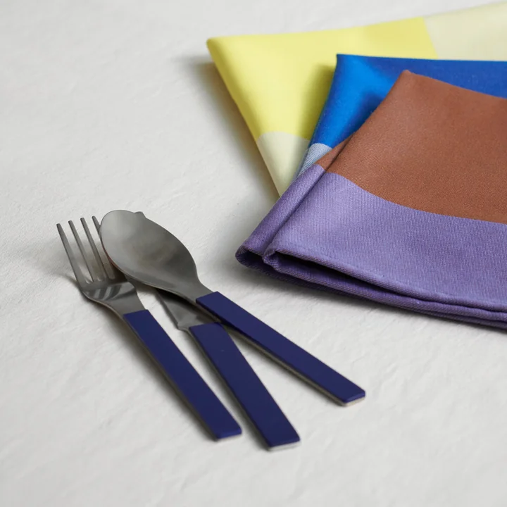 MVS Bestekset, donkerblauw (set van 4) van HAY