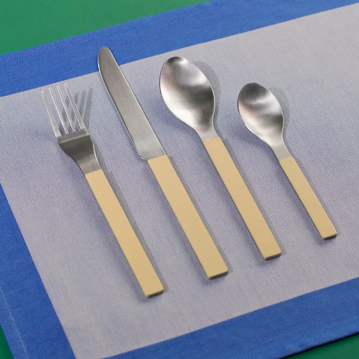MVS Bestekset, geel (set van 4) van HAY