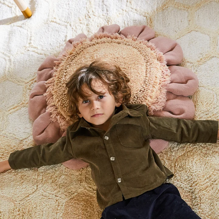 Pink Daisy Vloerkussens van Lorena Canals