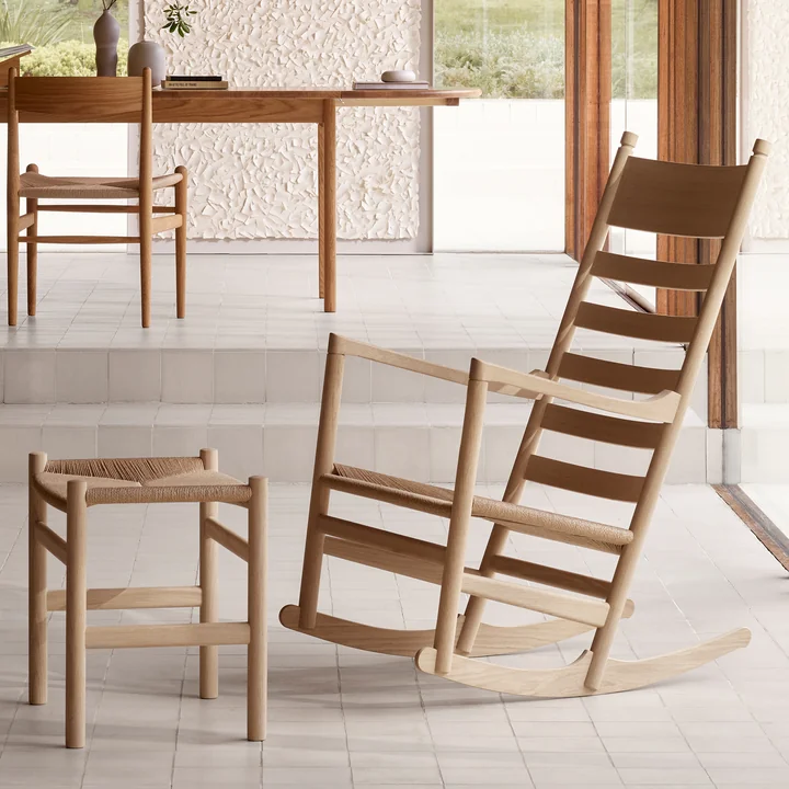 CH45 Schommelstoel, eiken van Carl Hansen