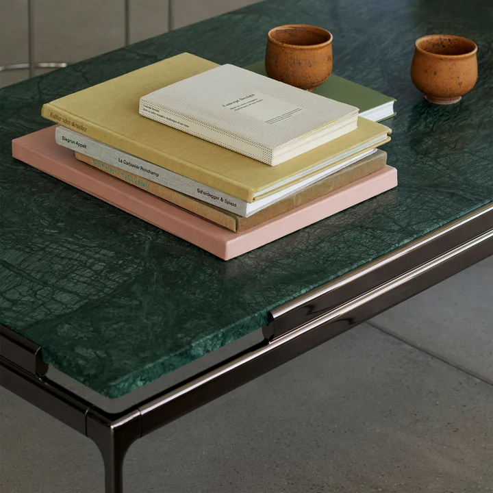 Sett Coffee Table LN12, Verde Guatemala / donker chroom van & Tradition