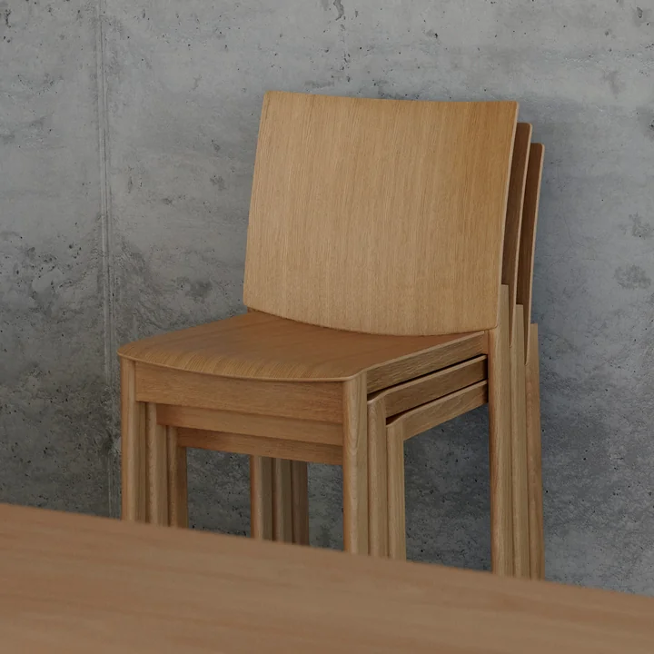 Allwood Side Chair AV35, eiken gelakt van & Tradition