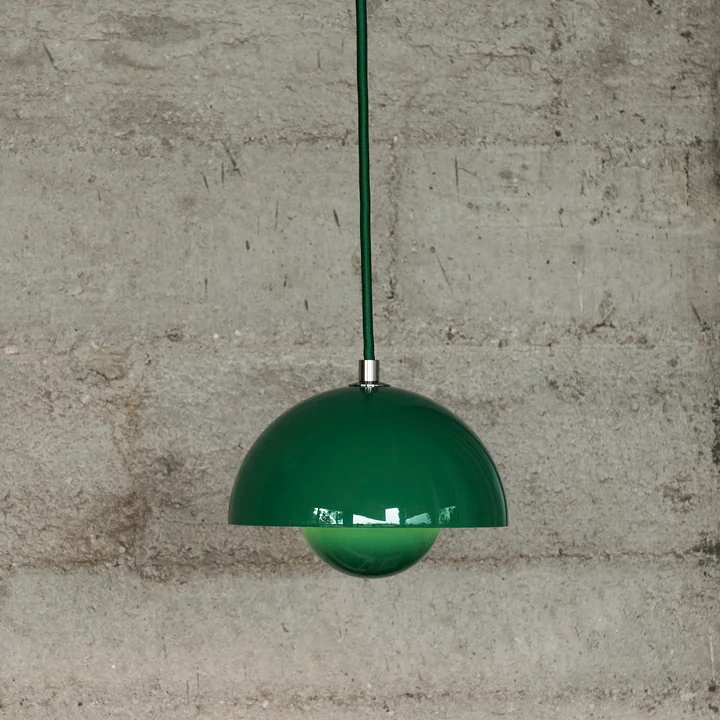 FlowerPot VP10 Hanglamp, signaal groen van & Tradition