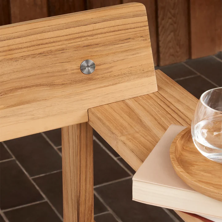 GL101 Timbur Tuinbank, onbehandeld teakhout van Carl Hansen