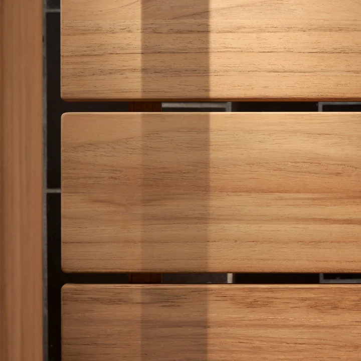 GL101 Timbur Tuinbank, onbehandeld teakhout van Carl Hansen