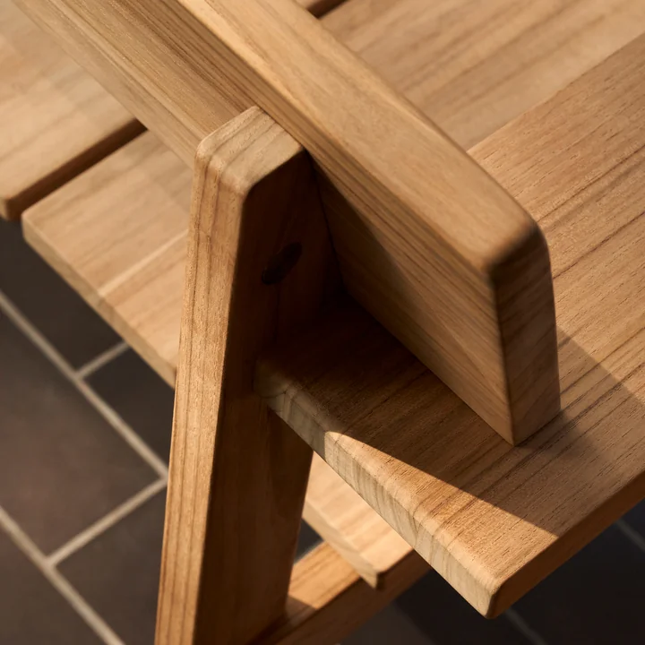 GL101 Timbur Tuinbank, onbehandeld teakhout van Carl Hansen