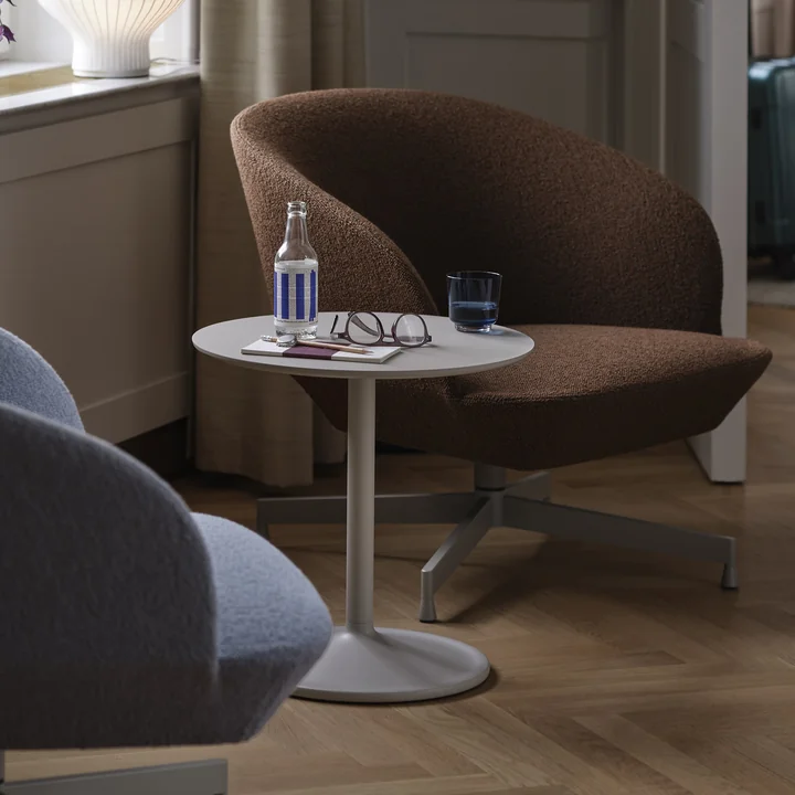 Muuto - Soft Bijzettafel, Ø 48 cm, H 48 cm, grijs