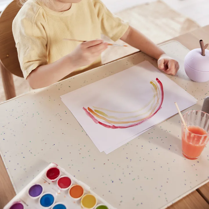 Confetti Creatieve mat, gebroken wit van OYOY Mini