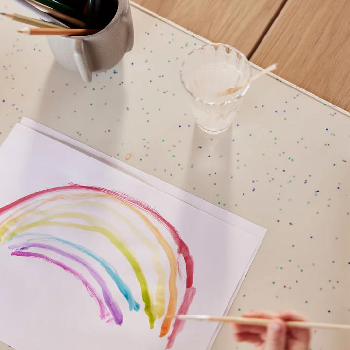 Confetti Creatieve mat, gebroken wit van OYOY Mini