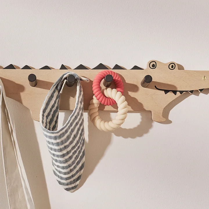 Mellow bijtring, kersenrood / vanille van OYOY Mini