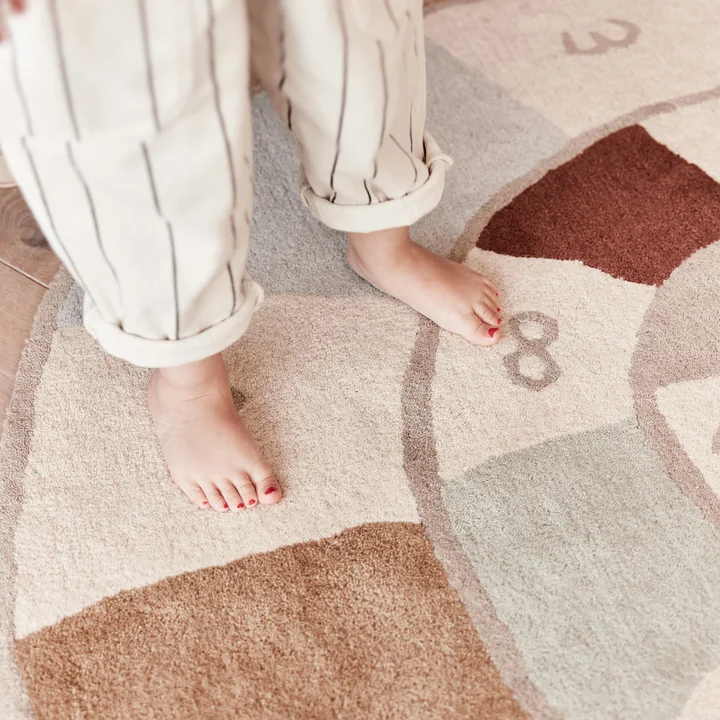 Nautilus Vloerkleed, beige/wit van OYOY Mini