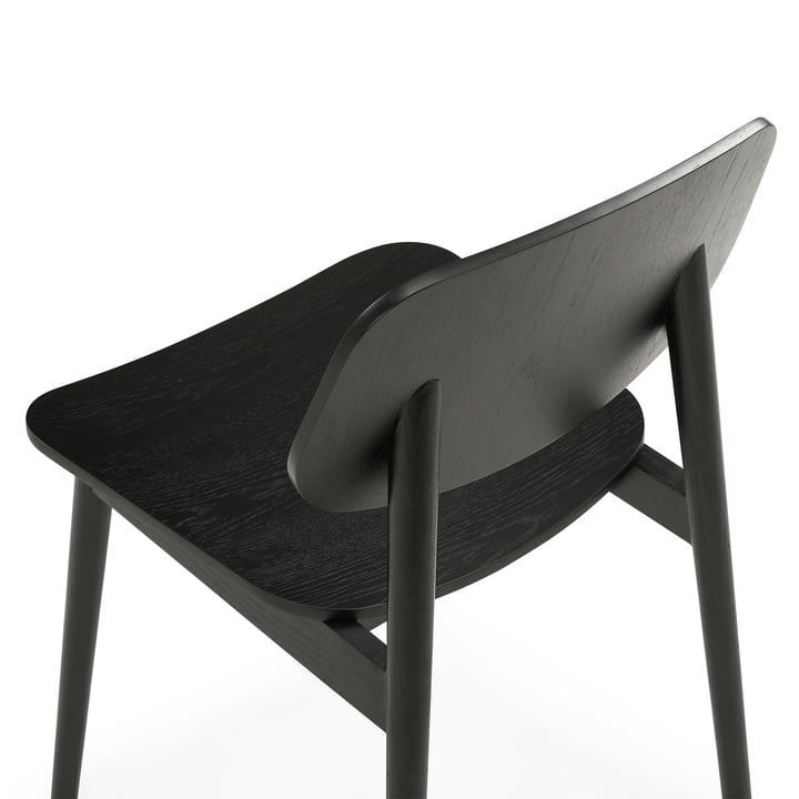 Studio Zondag - Baas Dining Chair Massief en fineer, zwart eiken