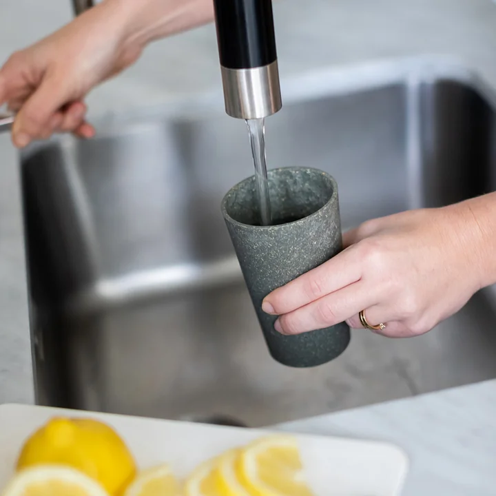 Koziol - Connect Mok, L, 350 ml, natuur asgrijs (set van 2)