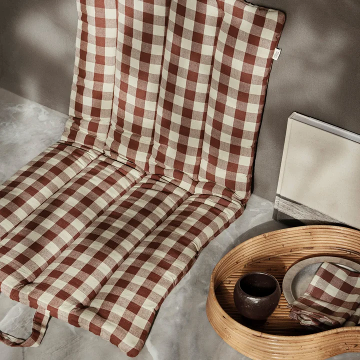 Bothy Check Vouwmat, kaneel/grijsgroen van Ferm Living