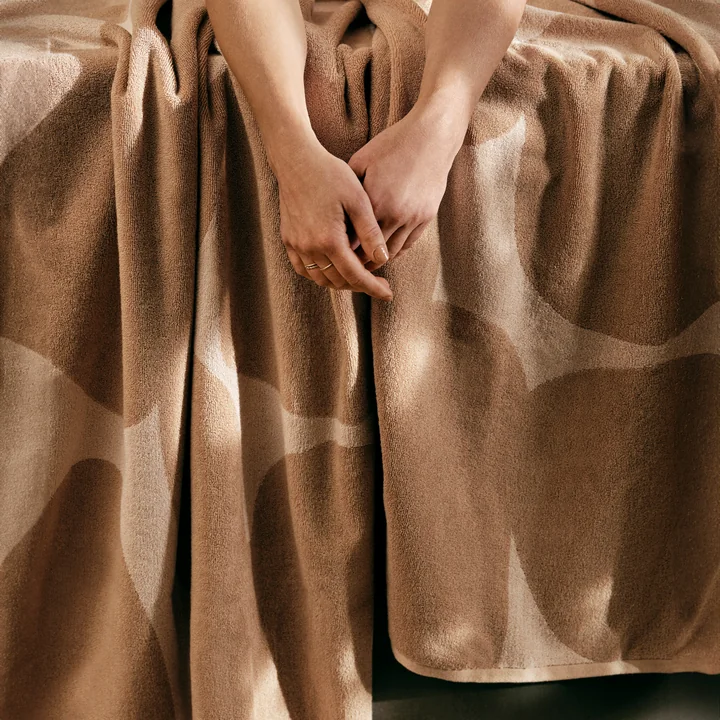 Ebb Handdoeken, zand/natuurlijk wit van Ferm Living