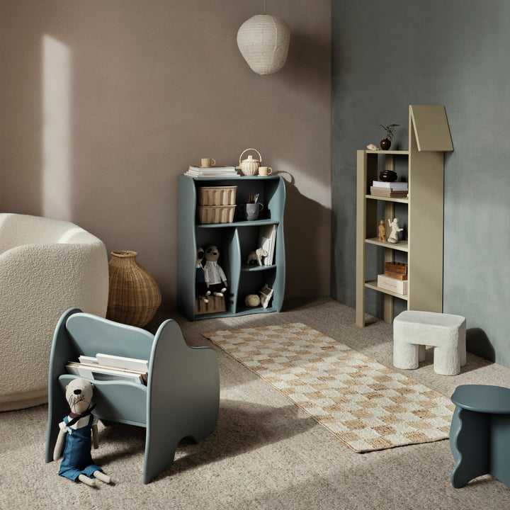 Giraffe boekenkast, kasjmier van ferm Living