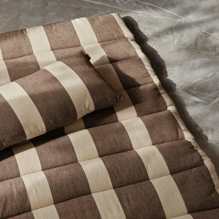 Strand Gewatteerde matras, bruin/beige van ferm Living