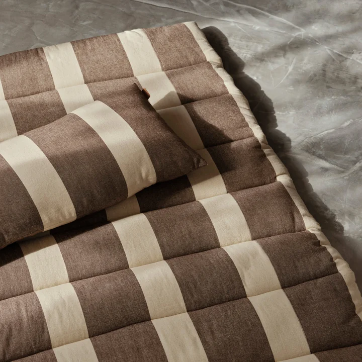 Strand Gewatteerde matras, bruin/beige van Ferm Living