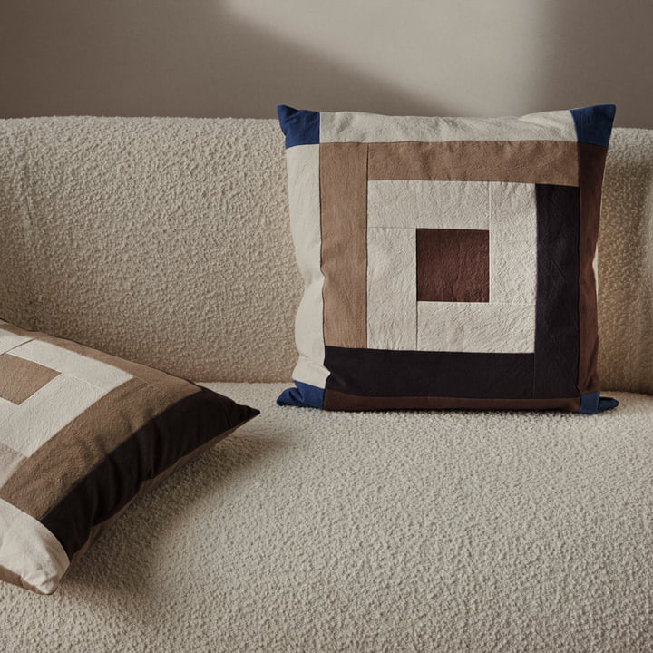 Border Patchwork kussen van ferm Living