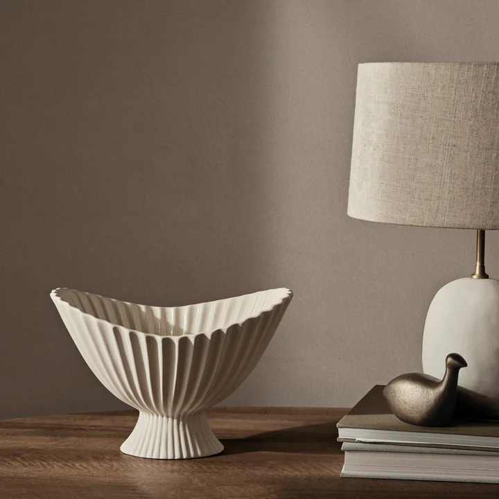 Fountain Sierschaal, medium, off-white van Ferm Living