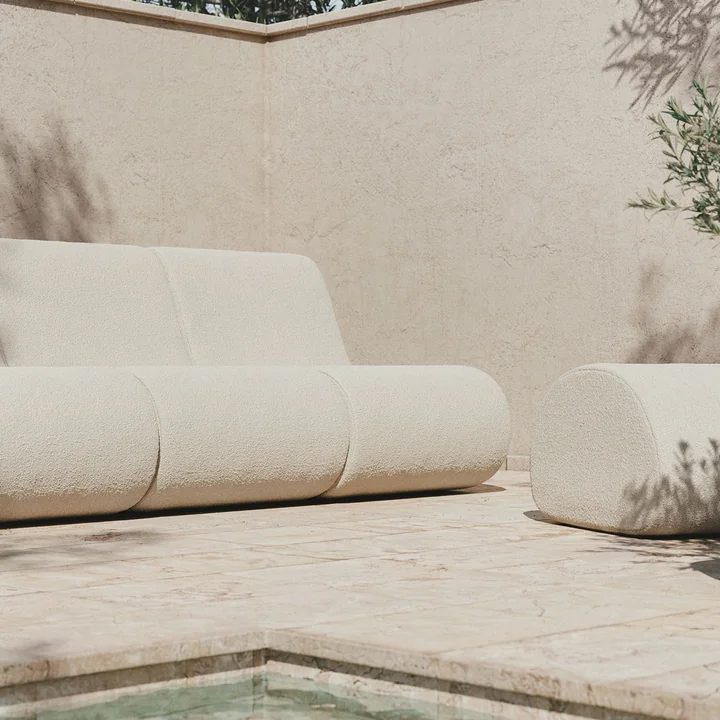 Rouli Center Modul Fauteuil, gebroken wit (Pure Bouclé) van Ferm Living