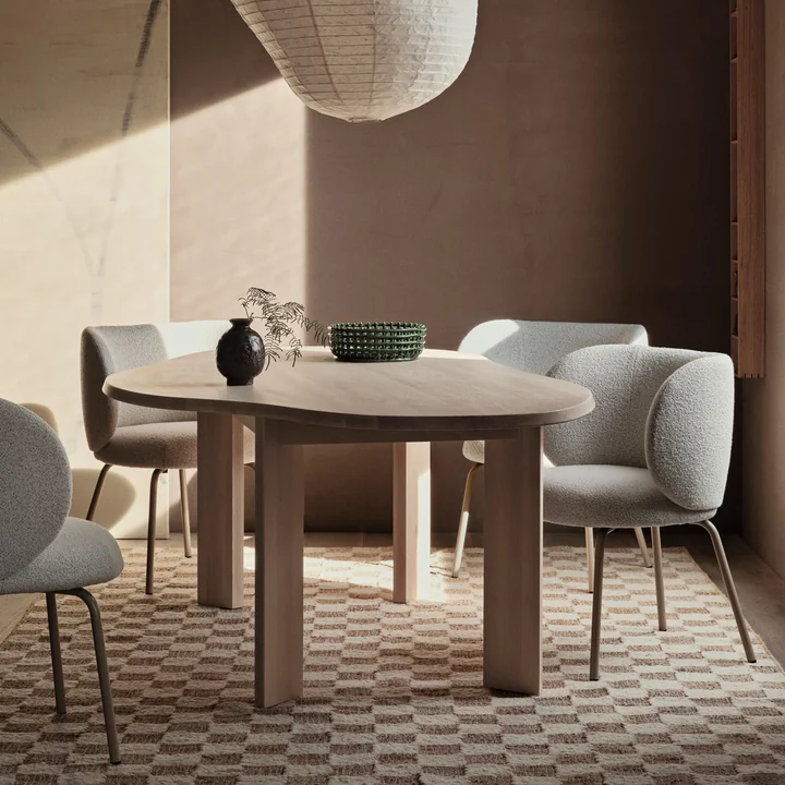 Tarn Eettafel, 220 cm, wit geolied beuken by Ferm Living