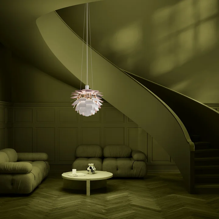 Louis Poulsen - PH Artichoke, mat wit / lichtroze (150e jubileumeditie)