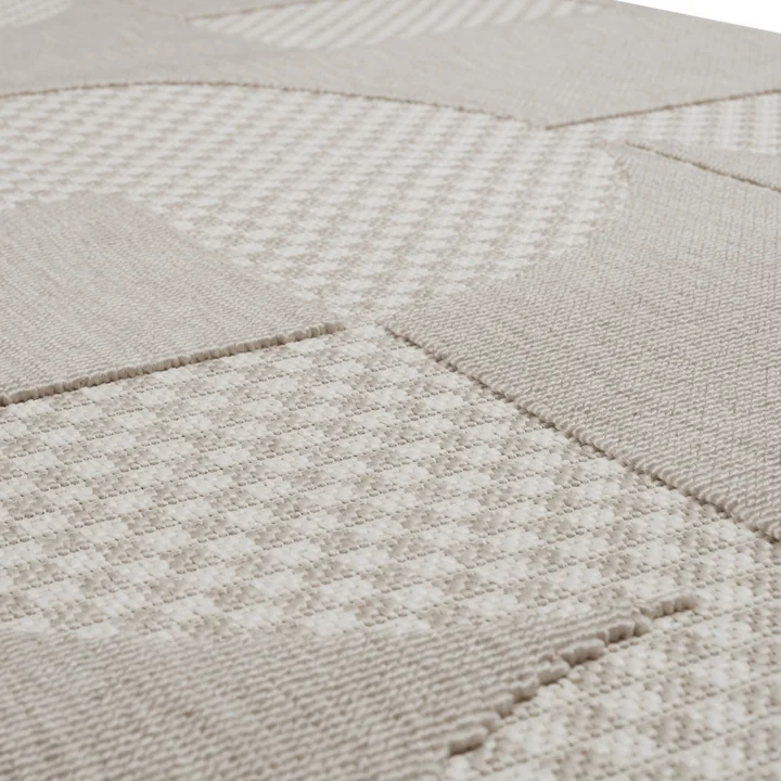 Fatboy - Carpretty Catwalk Jigsaw buitenkleed, 80 x 200 cm, crème / wit