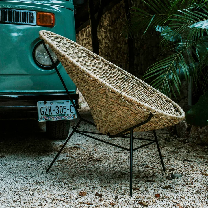 Acapulco Design - Acapulco Palma Stoel, palma / zwart